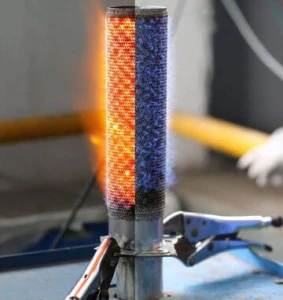 Feltro di fibre metalliche per condizioni termiche e chimiche da verificare