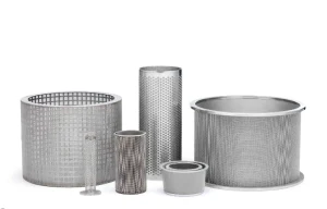 Elementi filtranti industriali realizzati con rete metallica