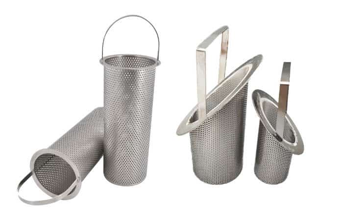 Cestelli filtranti metallici per corpi filtro industriali