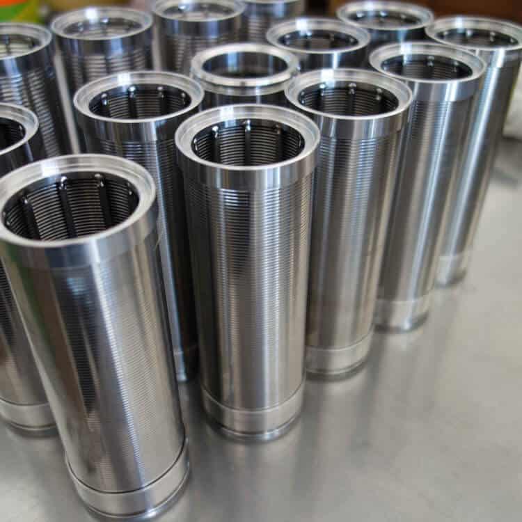 Elemento filtrante cilindrico wedge wire
