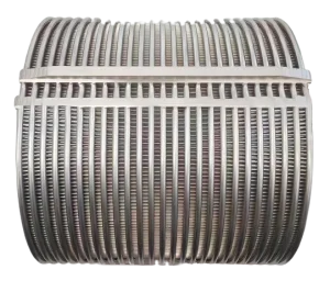 Cestello wedge wire con profili verticali