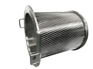 Cestello wedge wire flangiato