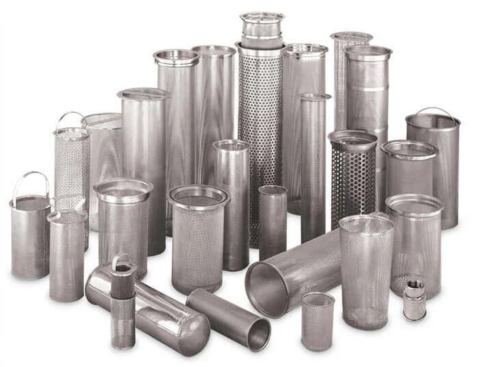 Cestelli filtranti in acciaio inox in diverse geometrie
