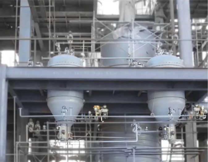 Filtri industriali a candela installati in linea