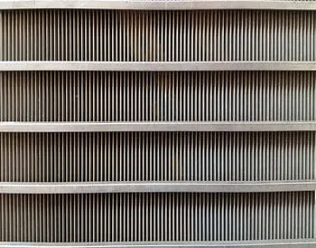 Schermo wedge wire in acciaio inox per filtro serie EM