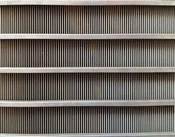 Schermo wedge wire in acciaio inox per filtro serie EY