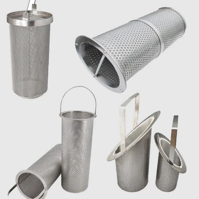 Cestelli filtranti industriali in acciaio inox