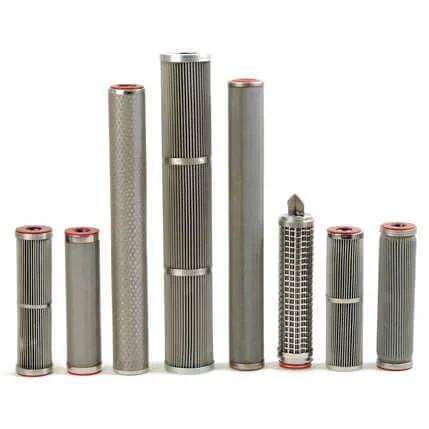 Cartuccia filtrante in acciaio inox