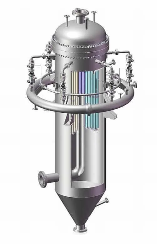 Sistema industriale di filtrazione dei gas caldi