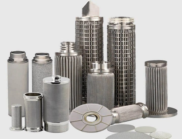 Elementi filtranti metallici pulibili in diverse geometrie