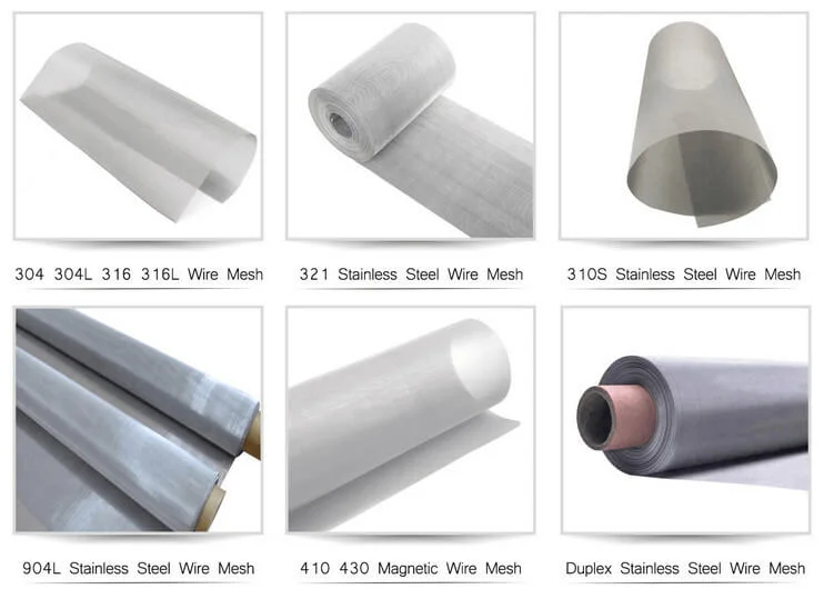 Rete filtrante tessuta in acciaio inox Saifilter