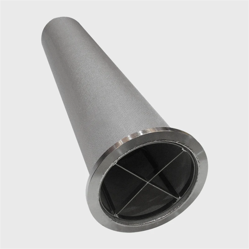 Filtro cilindrico in fibra metallica sinterizzata Saifilter