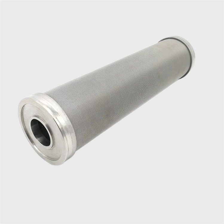 Filtro cilindrico in fibra metallica sinterizzata