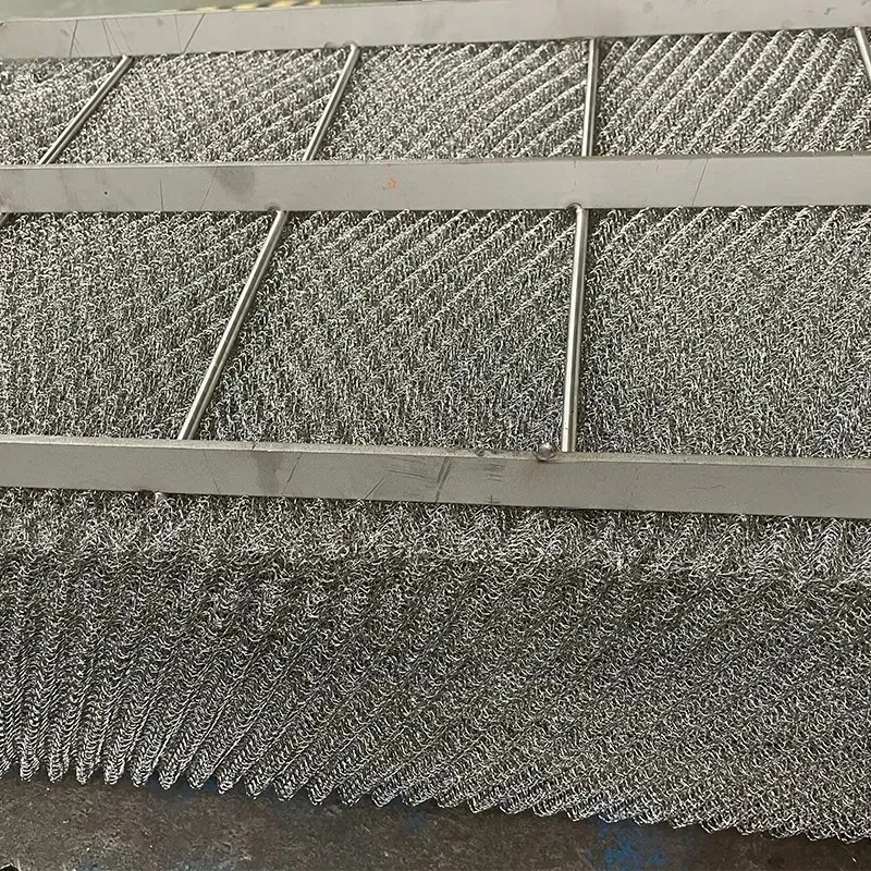 Materassino demister DP in filo piatto di acciaio inossidabile