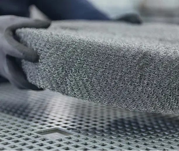 Materassino demister SP in filo tondo di acciaio inossidabile
