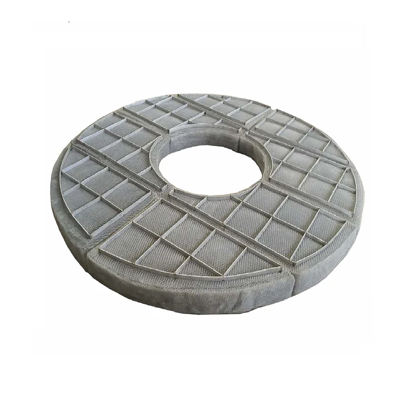 Demister pad anulare