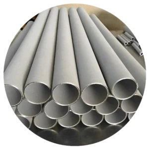 Formatura e taglio del tubo metallico poroso sinterizzato