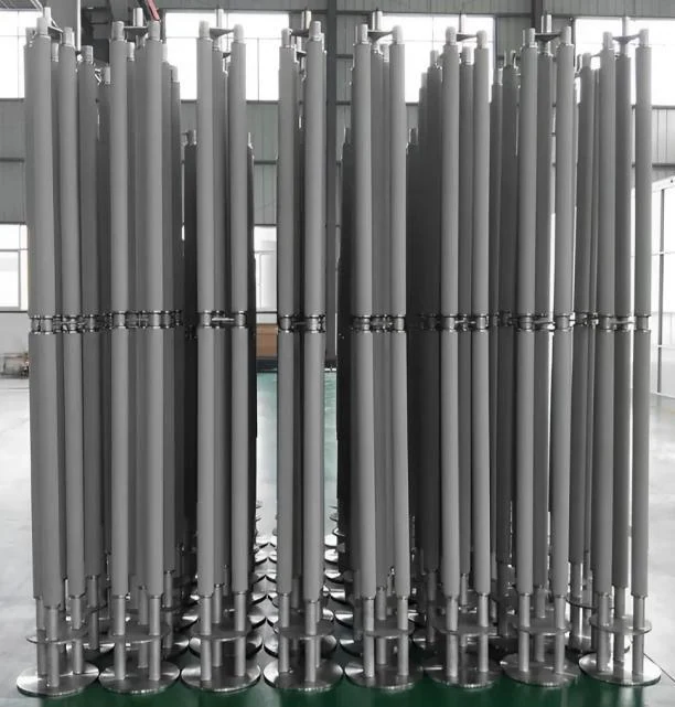 Filtro in polvere metallica sinterizzata per gas caldi