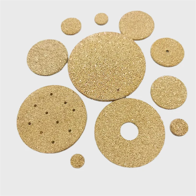 Disco filtrante in bronzo sinterizzato