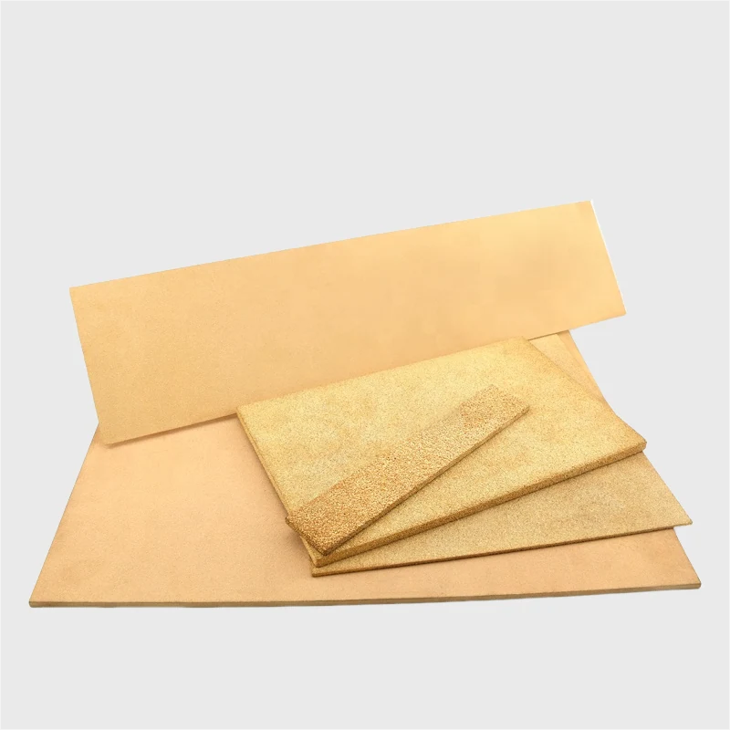 Fogli filtranti in bronzo sinterizzato impilati