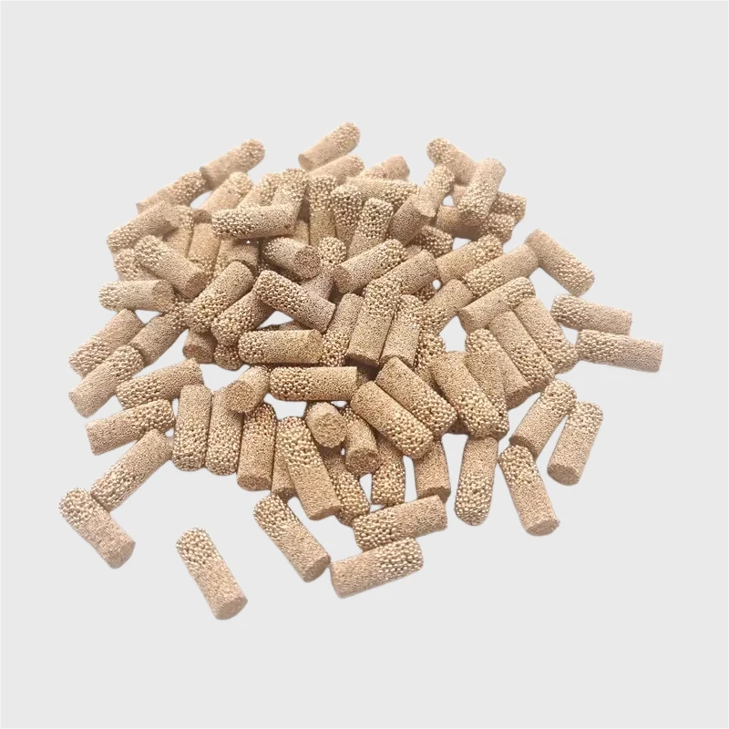 Cilindri pieni porosi in bronzo sinterizzato