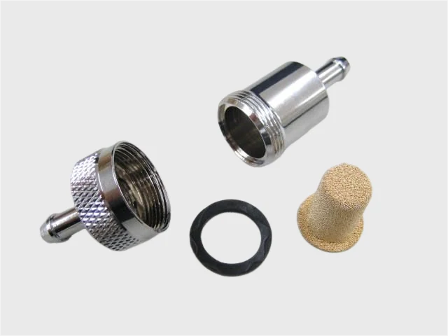 Filtro carburante in linea con elemento in bronzo sinterizzato