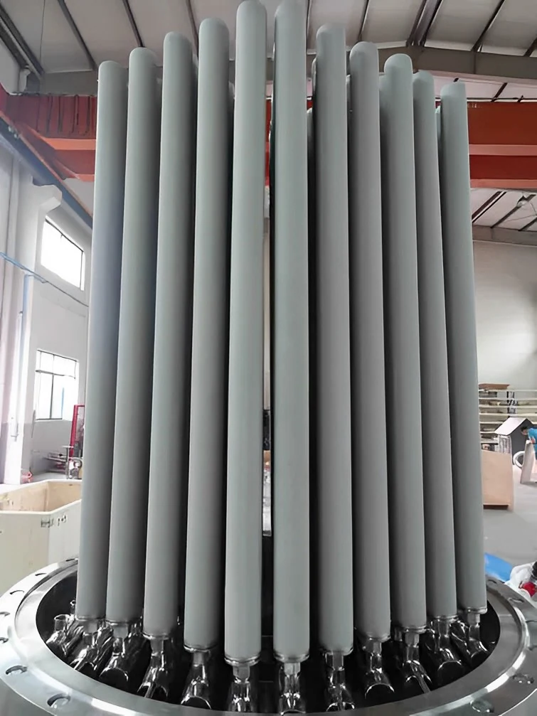 Alloggiamento industriale per filtri metallici sinterizzati