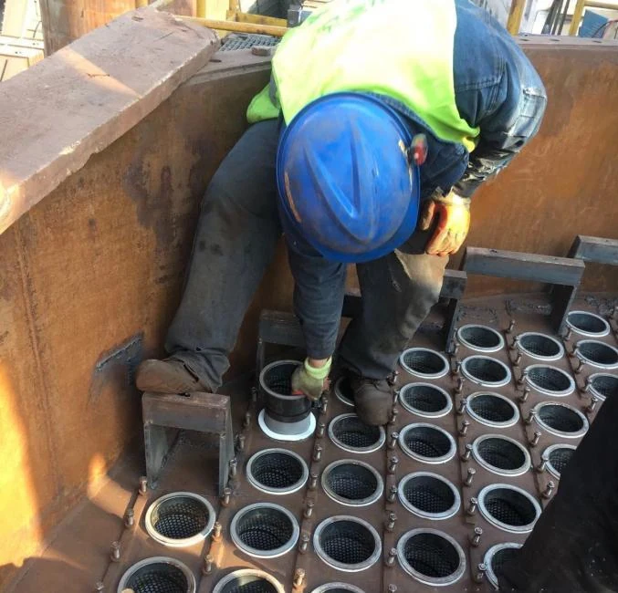 Controllo delle rondelle di tenuta in fibra ceramica