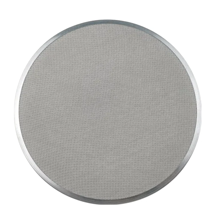 Disco in rete plain weave con bordo avvolto