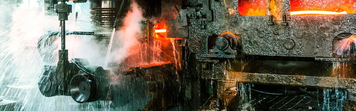 Circuito dell’acqua di raffreddamento in un’acciaieria